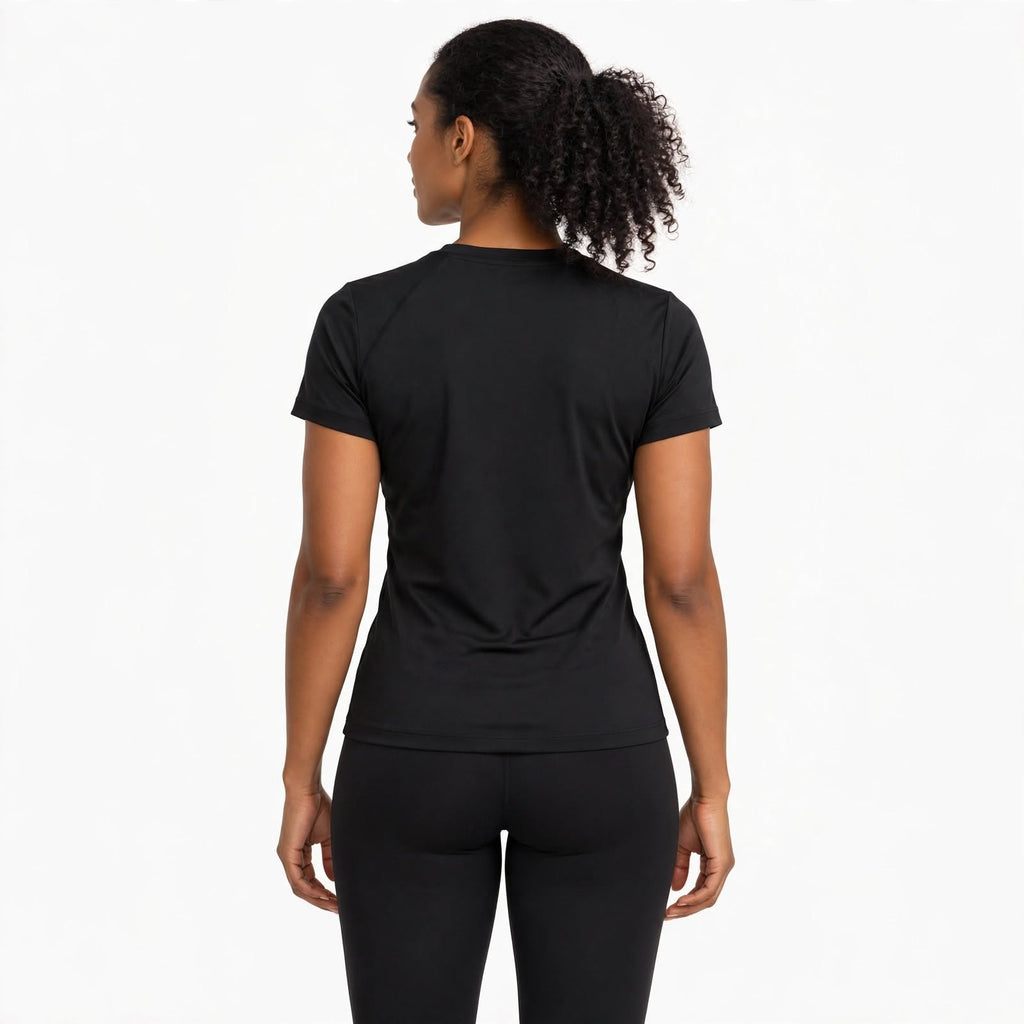 RW ACTIVE Women’s Luxe Fitted Tee — Black — product image 9