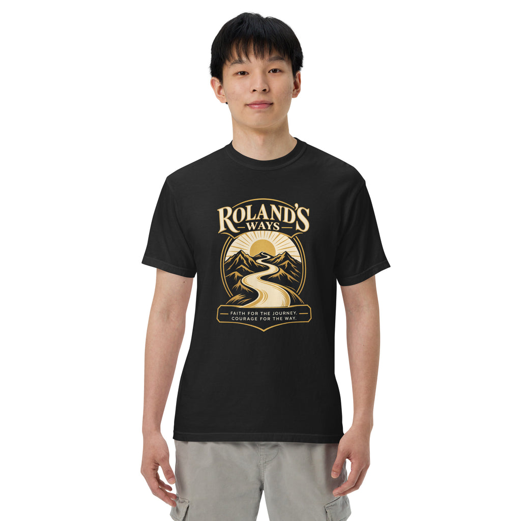 Roland’s Ways Faith for the Journey T-shirt, alternate front view